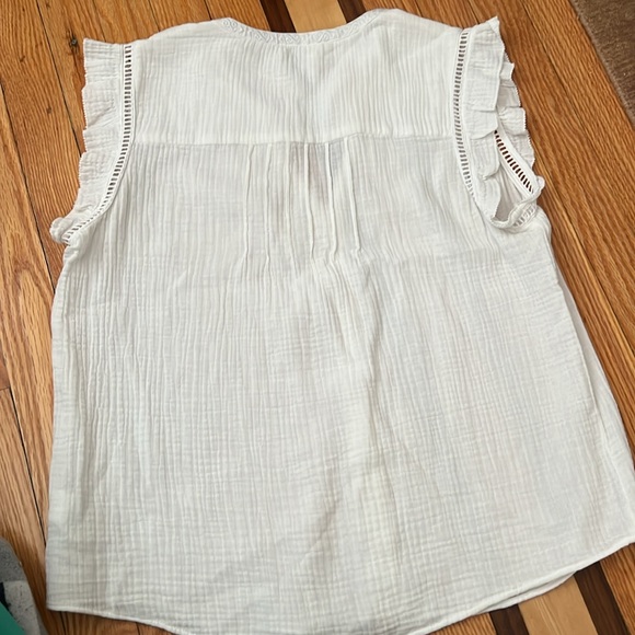 Faherty dressy white tank full length - Picture 3 of 3